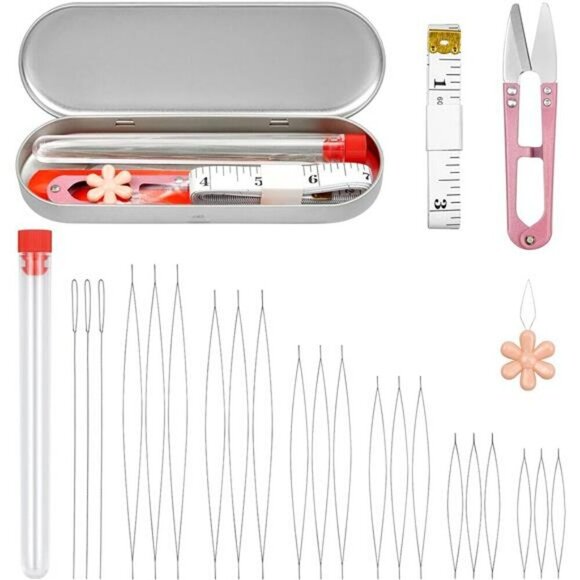 Beading Needles Set Jewelry Making Big Eye Needles Seed Beads DIY Craft Supplies - Picture 1 of 7